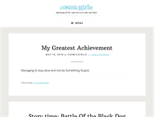 Tablet Screenshot of cosmicgirlie.com